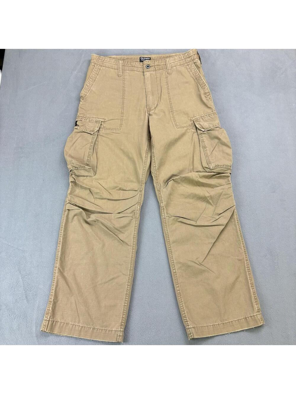 Polo Jeans Co Ralph Lauren Military Surplus Cargo Pants Size 34x30 in. Khaki Y2K